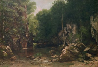 Le Ruisseau couvert, ou Le Ruisseau sombre, 1865 - Gustave Courbet